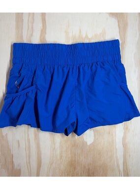 FP Movement Get Your Flirt On Shorts 3 inch– Mid Atlantic Blue – Size Small